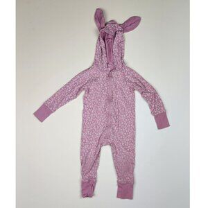 Tea Collection Bunny Ears Hooded Floral Romper 18-24 months Play